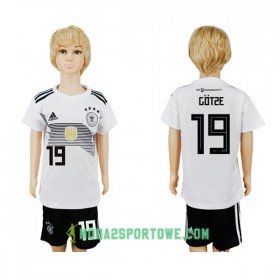 Koszulka Niemcy Gotze 19 Dziecięcy Mistrzostwa Świata 2018 Domowe Stroje Piłkarskie